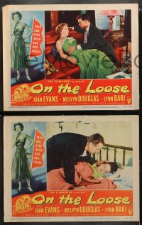 1w609 ON THE LOOSE 4 LCs 1951 sexy bad Joan Evans is a teenage girl with age old ideas!