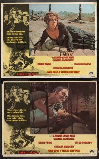 1w250 ONCE UPON A TIME IN THE WEST 8 int'l LCs 1969 Sergio Leone, Henry Fonda w/ Cardinale, Bronson!