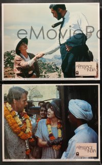 1w257 PASSAGE TO INDIA 8 LCs 1984 David Lean directed, Alec Guinness, Petty Ashcroft!