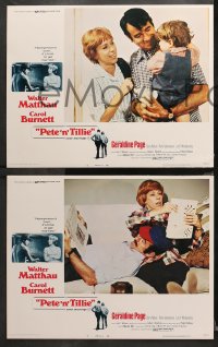 1w261 PETE 'N' TILLIE 8 LCs 1973 Walter Matthau, Carol Burnett, Martin Ritt!