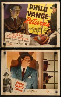 1w263 PHILO VANCE RETURNS 8 LCs 1947 William Wright's biggest beauties & bullets adventure, rare!