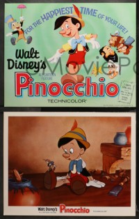 1w020 PINOCCHIO 9 LCs R1971 Disney classic fantasy cartoon about a wooden boy who wants to be real!