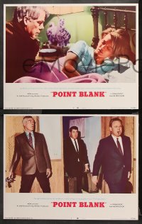 1w266 POINT BLANK 8 LCs 1967 cool images of Lee Marvin, Angie Dickinson, John Boorman film noir!