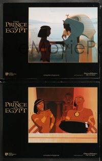 1w268 PRINCE OF EGYPT 8 LCs 1998 cool images from Dreamworks historical cartoon, Moses & Rameses!