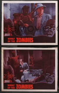 1w756 REVOLT OF THE ZOMBIES 3 LCs R1947 cool artwork, they're not dead and they're not alive!