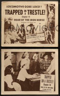 1w618 ROAR OF THE IRON HORSE 4 chapter 10 LCs 1951 Rick Vallin as Native American White Eagle!
