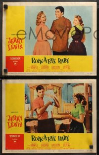 1w283 ROCK-A-BYE BABY 8 LCs 1958 Jerry Lewis with bride in a true shotgun wedding, Marilyn Maxwell!