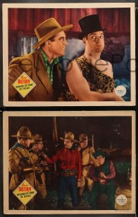 1w621 ROUND-UP TIME IN TEXAS 4 LCs 1937 Gene Autry & Smiley Burnette in different type of movie!