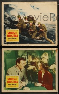 1w759 SANDS OF IWO JIMA 3 LCs 1950 WWII Marine John Wayne in action, Adele Mara!