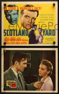 1w295 SCOTLAND YARD 8 LCs 1941 Nancy Kelly, Gwenn, Loder, he stole a banker's face, complete set!