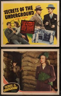 1w296 SECRETS OF THE UNDERGROUND 8 LCs 1943 Nazis turn people into mannequins, rare complete set!