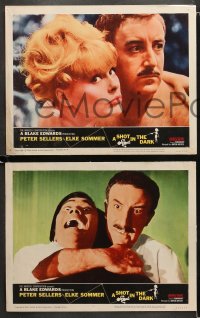 1w767 SHOT IN THE DARK 3 LCs 1964 great images of Peter Sellers & sexy Elke Sommer, Kwouk!