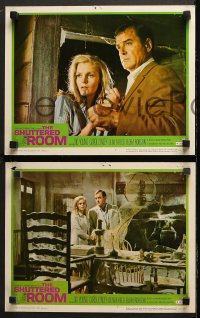 1w299 SHUTTERED ROOM 8 LCs 1968 Gig Young, Carol Lynley, Oliver Reed, Flora Robson!