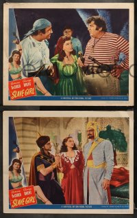 1w540 SLAVE GIRL 5 LCs 1947 great images of George Brent & sexy Yvonne De Carlo, Andy Devine!