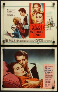 1w307 SONG WITHOUT END 8 LCs 1960 Dirk Bogarde as Franz Liszt, sexy Genevieve Page, Capucine