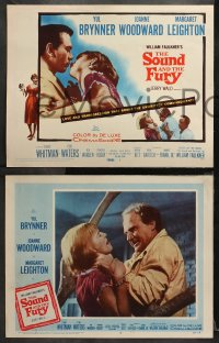 1w308 SOUND & THE FURY 8 LCs 1959 directed by Martin Ritt, Yul Brynner with hair, Joanne Woodward!