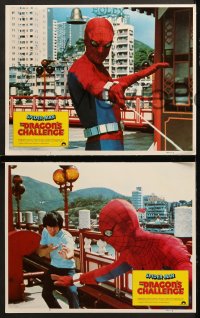 1w313 SPIDER-MAN: THE DRAGON'S CHALLENGE 8 LCs 1980 Nick Hammond as Marvel's Spidey!