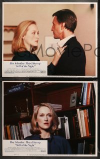 1w319 STILL OF THE NIGHT 8 LCs 1982 Roy Scheider, Meryl Streep, if looks could kill!