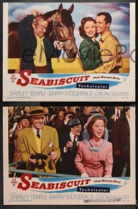 1w640 STORY OF SEABISCUIT 4 LCs 1949 Barry Fitzgerald & Shirley Temple, McCallister, horse racing!