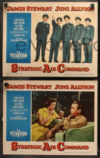 1w782 STRATEGIC AIR COMMAND 3 LCs 1955 romantic images of pilot James Stewart & June Allyson!