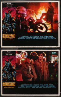 1w323 STREETS OF FIRE 8 LCs 1984 Michael Pare, Diane Lane, rock 'n' roll, directed by Walter Hill!