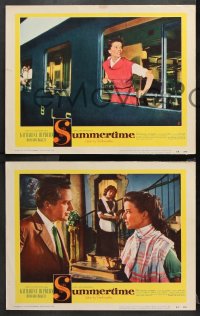 1w785 SUMMERTIME 3 LCs 1955 Katharine Hepburn, Venice Italy, Brazzi, David Lean directed!
