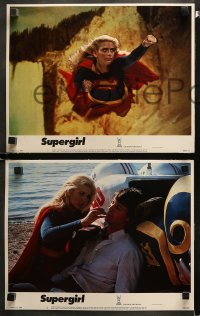1w326 SUPERGIRL 8 LCs 1984 Helen Slater in costume, Faye Dunaway, Peter O'Toole, Vaccaro!