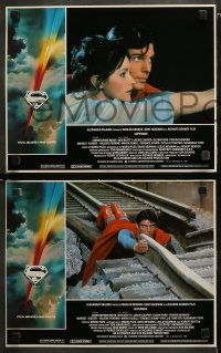 1w433 SUPERMAN 7 LCs 1978 Christopher Reeve, Margot Kidder, Glenn Ford, Phyllis Thaxter, Cooper!