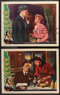 1w645 TAKE ONE FALSE STEP 4 LCs 1949 great images of William Powell & Shelley Winters, Marsha Hunt!