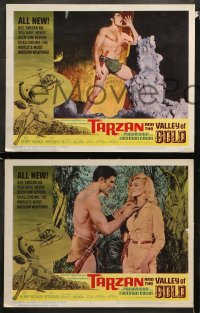 1w335 TARZAN & THE VALLEY OF GOLD 8 LCs 1966 cool jungle action images of Mike Henry!