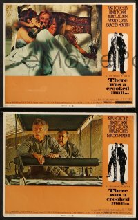 1w344 THERE WAS A CROOKED MAN 8 LCs 1970 great images of Kirk Douglas, Henry Fonda, Lee Grant!