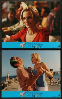1w345 THERE'S SOMETHING ABOUT MARY 8 LCs 1998 Ben Stiller is hooked, Cameron Diaz, Farrelly Brothers