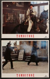 1w353 TOMBSTONE 8 LCs 1993 Kurt Russell, Val Kilmer, Charlton Heston, Sam Elliott, cowboys!