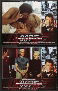 1w792 TOMORROW NEVER DIES 3 LCs 1997 Pierce Brosnan as James Bond 007, Teri Hatcher, Yeoh!