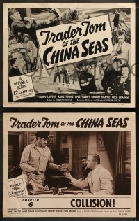 1w656 TRADER TOM OF THE CHINA SEAS 4 chapter 6 LCs 1954 Republic serial, Sea Saboteurs!