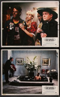 1w657 TRADING PLACES 4 LCs 1983 Dan Aykroyd & Eddie Murphy are getting rich & getting even!
