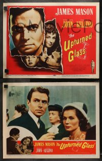 1w365 UPTURNED GLASS 8 LCs 1948 great romantic star James Mason w/pretty Rosamund John!