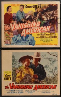 1w368 VANISHING AMERICAN 8 LCs 1955 from Zane Grey novel, Scott Brady, Audrey Totter!