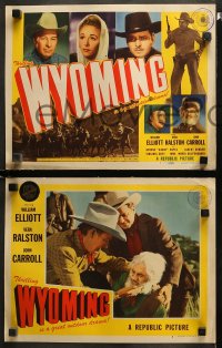 1w390 WYOMING 8 LCs 1947 William 'Wild Bill' Elliott, Vera Ralston, John Carroll, Gabby Hayes