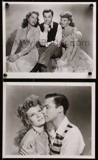 1x924 COVER GIRL 2 8x10 stills R1960s great images of sexy Rita Hayworth & Gene Kelly + Falkenburg!