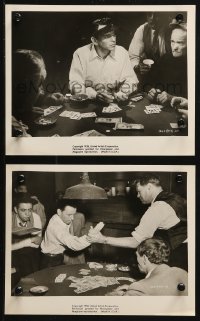 1x951 MAN WITH THE GOLDEN ARM 2 8x10 stills 1956 Otto Preminger, Frank Sinatra at poker game!