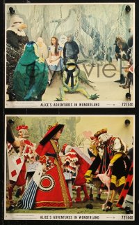 1x063 ALICE'S ADVENTURES IN WONDERLAND 6 8x10 mini LCs 1974 cool images of characters!
