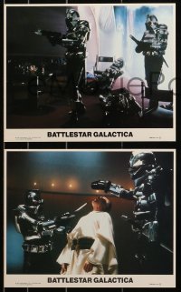 1x080 BATTLESTAR GALACTICA 4 8x10 mini LCs 1978 Richard Hatch, Dirk Benedict, Lorne Greene!
