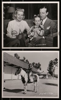 1x778 BETTY GRABLE/HARRY JAMES 4 8x10 stills 1940s at Calabasas Baby J Ranch w/ daughter Victoria!