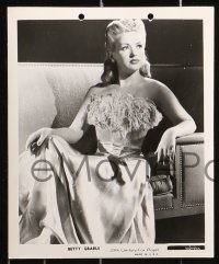 1x584 BETTY GRABLE 7 8x10 stills 1940s portraits of the star, one candid from Song of the Islands!
