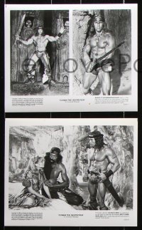 1x535 CONAN THE DESTROYER 8 8x10 stills 1984 Arnold Schwarzenegger, Grace Jones with swords & spears