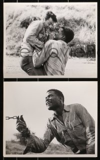 1x377 DEFIANT ONES 12 8x10 stills 1958 great images of escaped cons Tony Curtis & Sidney Poitier!