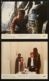 1x026 EMPIRE STRIKES BACK 8 8x10 mini LCs 1980 George Lucas classic, cool images w/slugs!