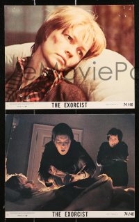 1x028 EXORCIST 8 8x10 mini LCs 1974 William Friedkin classic, Burstyn, Blair, Van Sydow, Miller!