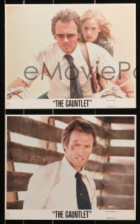1x032 GAUNTLET 8 8x10 mini LCs 1978 cool action images of Clint Eastwood & pretty Sondra Locke!